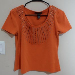 Cable & Gauge Orange Blouse